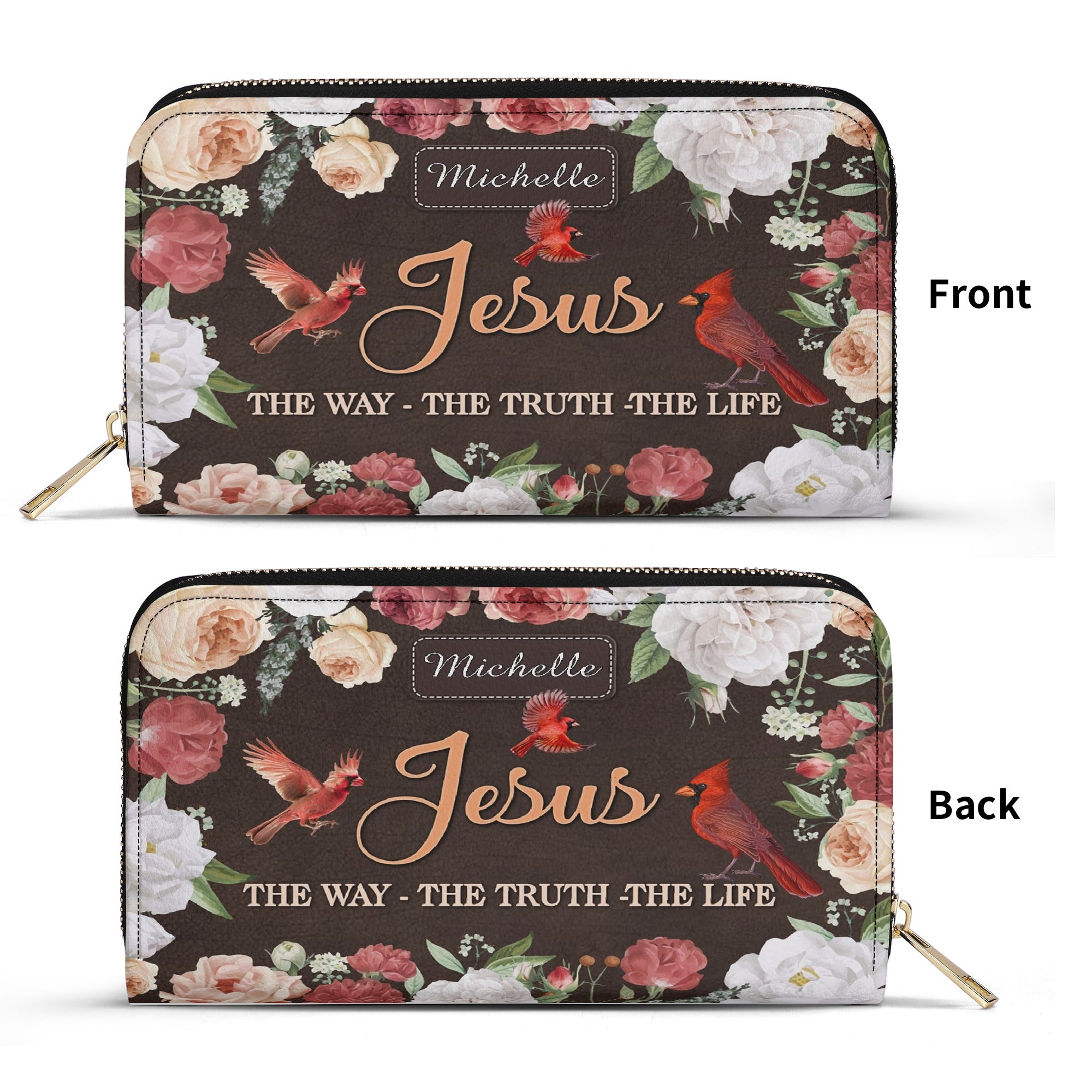 Jesus The Way The Truth The Life Leather Bag, Custom Leather Bag With Bible Verse. BLAF04